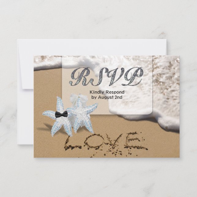 Starfish Beach RSVP Card (Front)