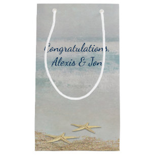 starfish beach wedding small gift bag