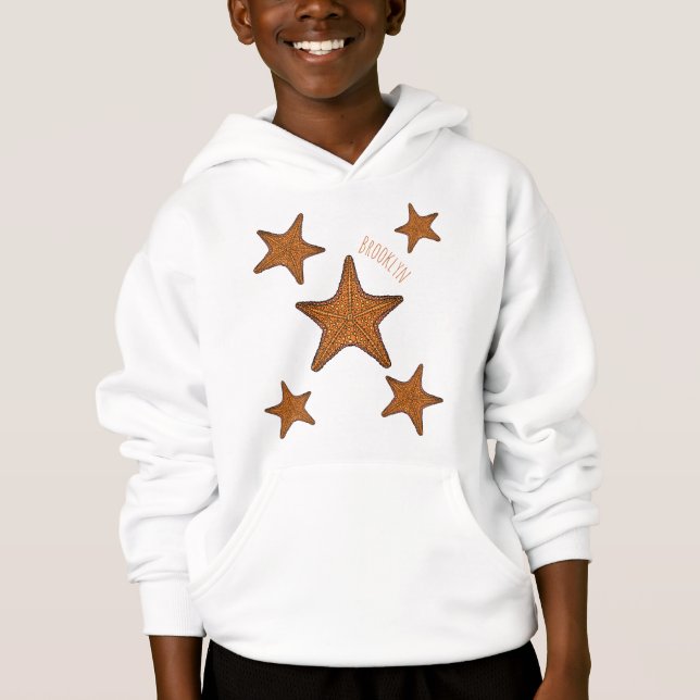 Starfish cartoon illustration  (Front)