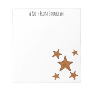 Starfish cartoon illustration notepad