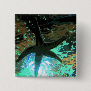 Starfish CB 15 Cm Square Badge