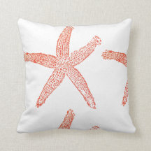 Starfish Coastal Beach Orange White Fall Autumn