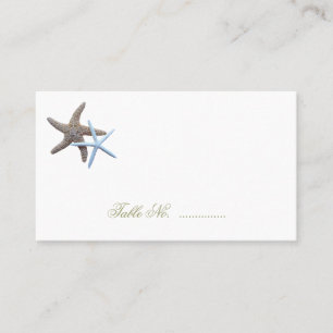Starfish Couple Escort Seating Cards