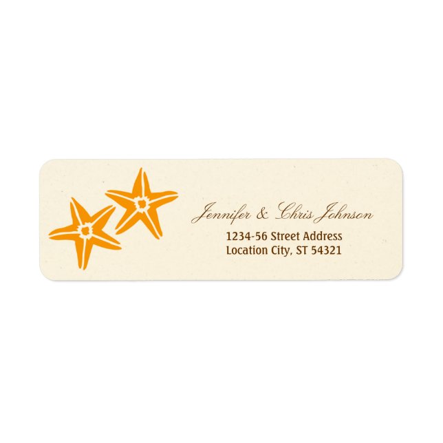 Starfish Couple Summer Beach Wedding (Front)