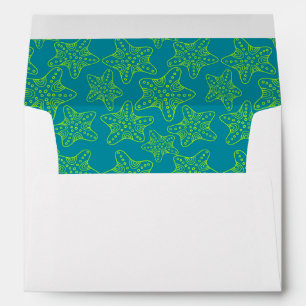 Starfish Crowd Pattern Envelopes