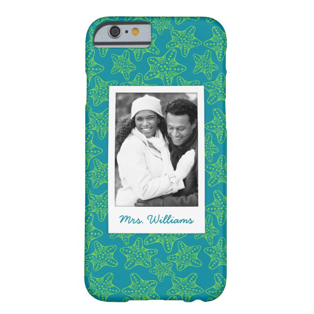 Starfish Crowd Pattern | Your Photo & Name Case-Mate iPhone Case (Back)