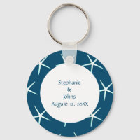 Starfish Cute Couple Blue White Wedding Gift Favou