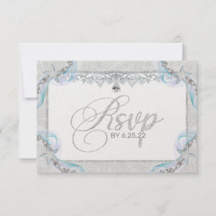 Starfish & Diamonds RSVP Card