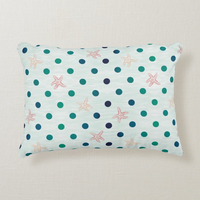 Starfish Dot Dance Double Sided Decorative Cushion (Front)