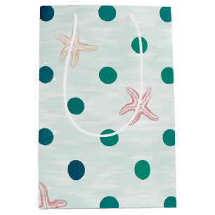 Starfish Dot Dance Medium Gift Bag