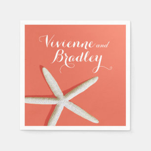 Starfish Fingers Beach coral Napkin
