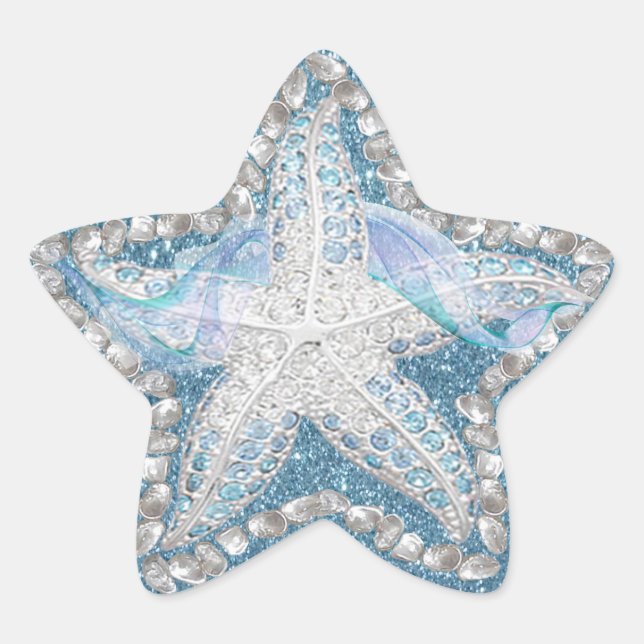 Starfish Gem Graphic Sticker (Front)
