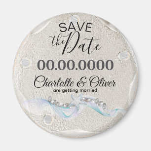 Starfish Gem Wedding Save the Date Magnet