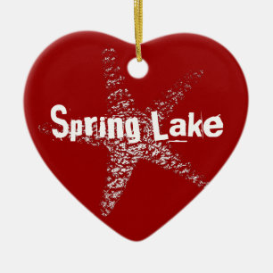 Starfish Heart Ornament (Feature Your Town)