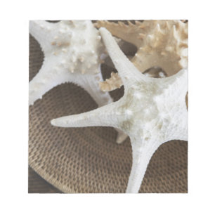Starfish in a basket notepad