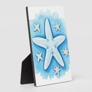 Starfish in Blue Plaque