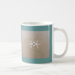 Starfish in Heart Coffee Mug