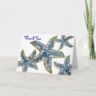 Starfish Jewellery Thank You (editable) Blank Note