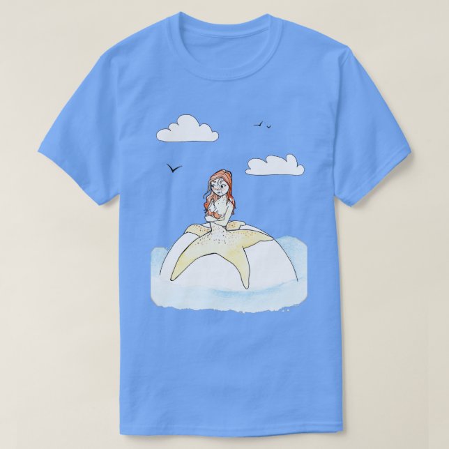 Starfish mermaid T-Shirt (Design Front)