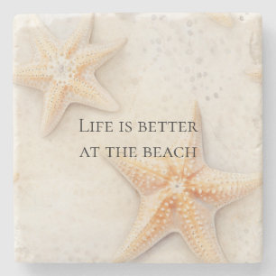 Starfish Ocean Beach  Stone Coaster