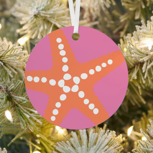 Starfish Ocean BEACH Vacation Souvenir Ornament (Insitu)