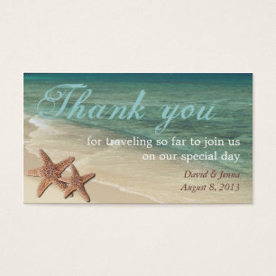 Starfish Ocean Thank You Tag
