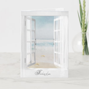 starfish ocean window thinking of you card