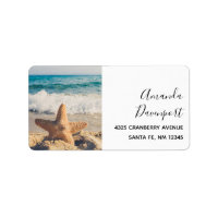 Starfish on a Sandy Beach Photograph