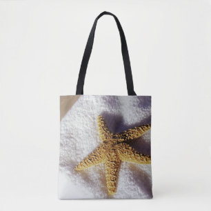 Starfish On A Towel Tote Bag