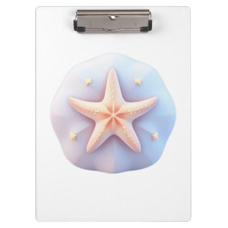 Starfish on a Unique-Shaped Stone Clipboard