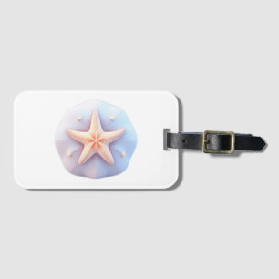 Starfish on a Unique-Shaped Stone Luggage Tag