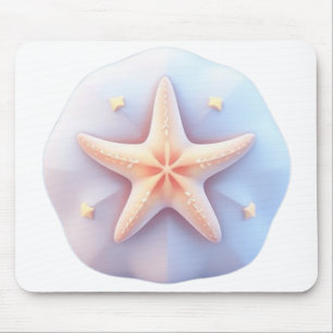 Starfish on a Unique-Shaped Stone Mouse Pad