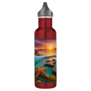 Starfish on beach at Dawn   Thermal Tumbler 710 Ml Water Bottle