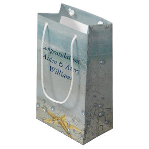 Starfish on Beach Wedding Small Gift Bag