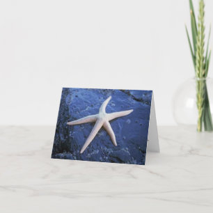 Starfish On Lava Rock Card