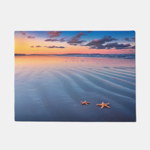 Starfish On Sand Doormat