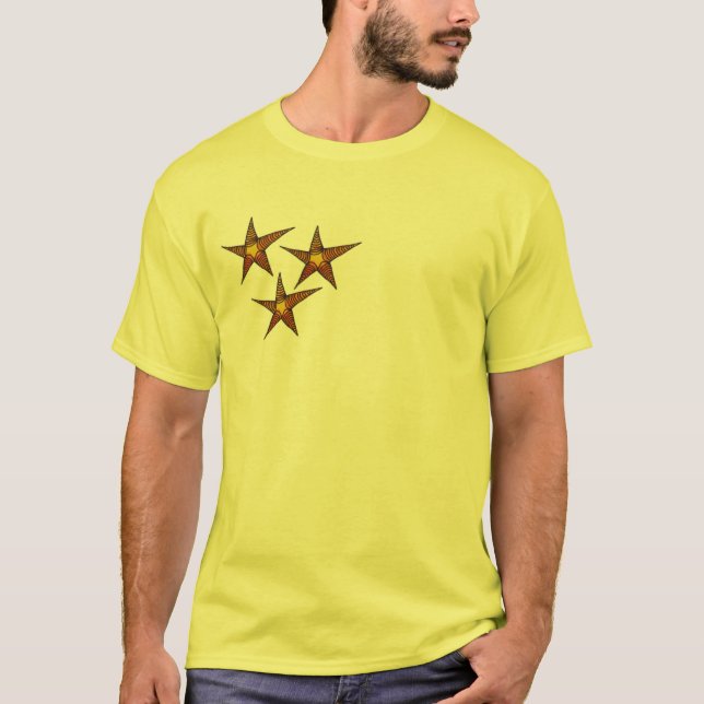 Starfish on sandy beach Summer art T-Shirt (Front)