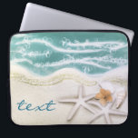 Starfish on the Beach Teal Sea Water Tropical Laptop Sleeve<br><div class="desc">Starfish on the Beach Teal Sea Water Tropical sleeve.</div>