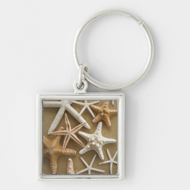 Starfish On The Sand Key Ring (Front)