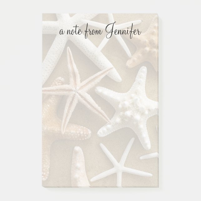 Starfish On The Sand Post-it Notes (Front)