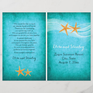 Starfish pair destination beach folded program