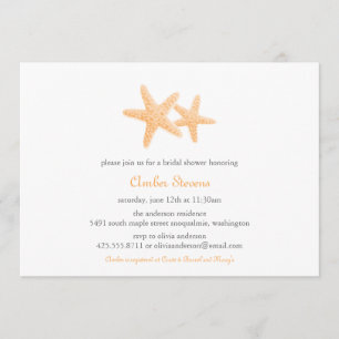 Starfish Pair Shower/Party Invitation