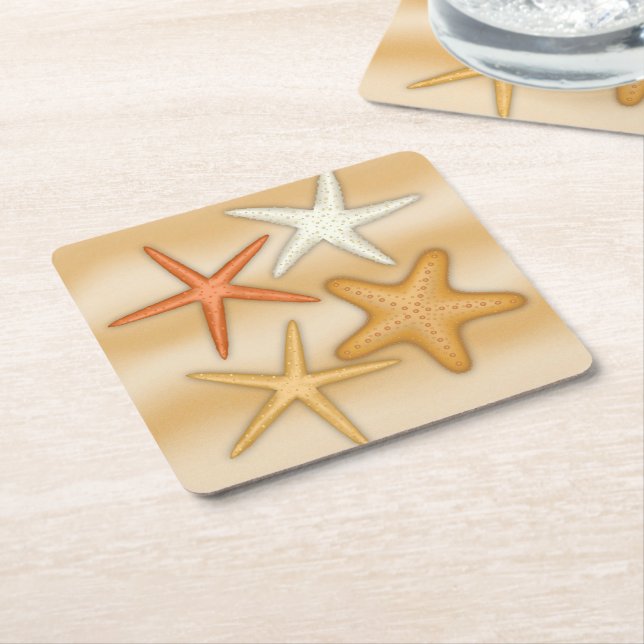 Starfish Paper Coasters (Angled)