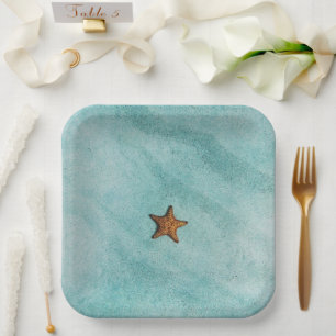 Starfish Paper Plate