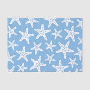 Starfish Pattern Blue Tissue Paper