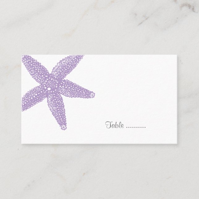 Starfish Place Card (Front)