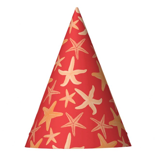 Starfish Red Party Hat (Front)