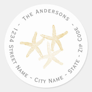 Starfish Return Address Label