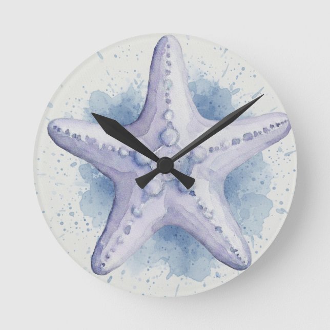 Starfish Round Clock (Front)