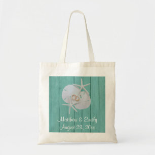 Starfish Sand Dollar Wedding Favour Tote Bags